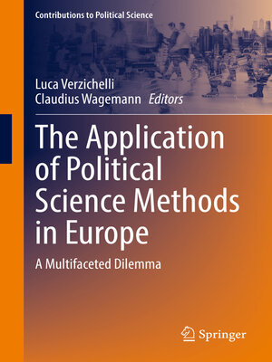 cover image of The Application of Political Science Methods in Europe